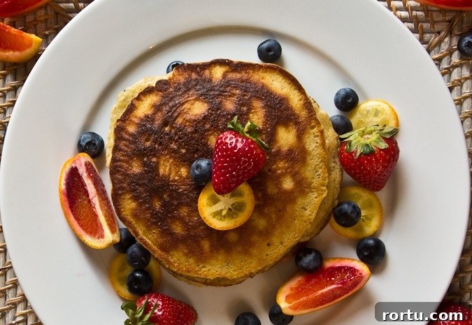 Light and Fluffy Almond Flour Pancakes Recipe 3 fluffy almond flour pancakes