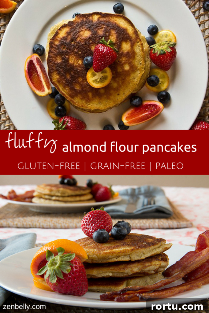 Light and Fluffy Almond Flour Pancakes Recipe 4 paleo almond flour pancakes