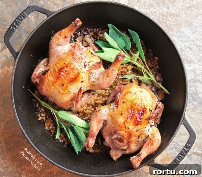One-Pot Cornish Game Hens