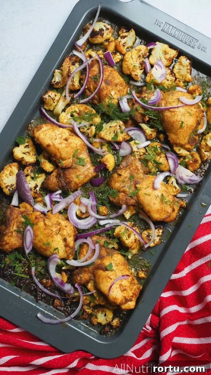 Sheet Pan Chicken & Cauliflower