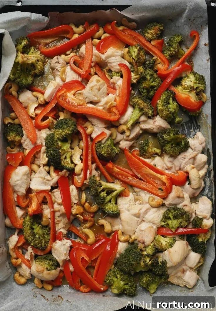 Sheet Pan Cashew Chicken
