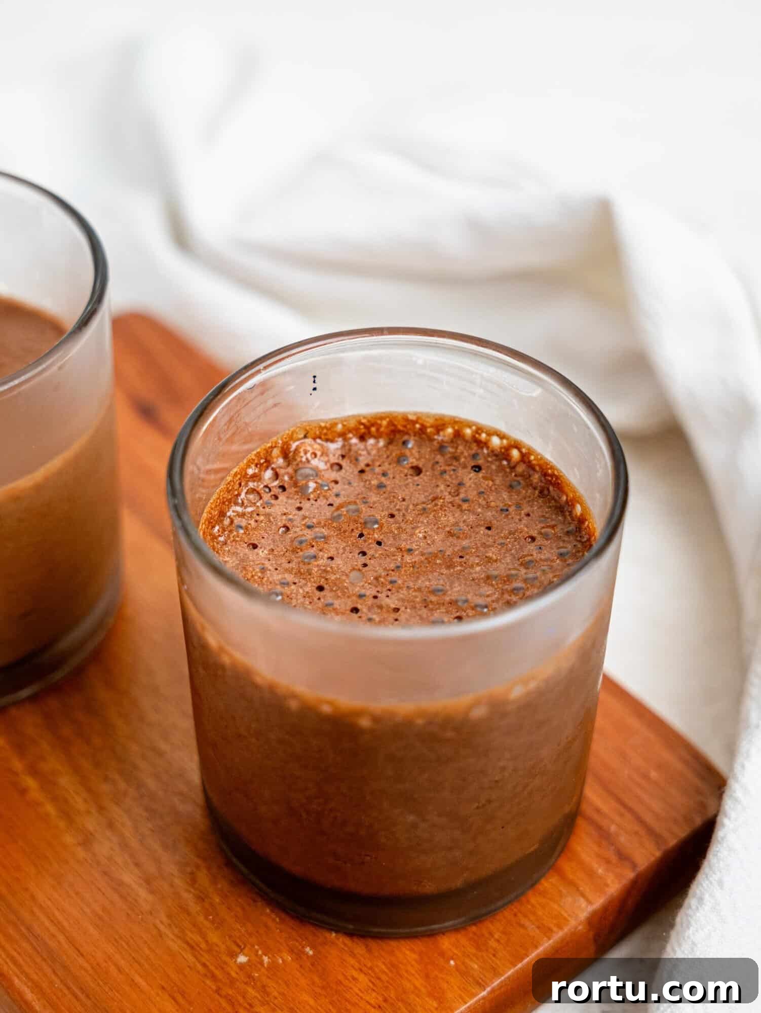 High-Protein Chocolate Mousse Recipe for Muscle Recovery 8 Protein Chocolate Mousse in a glass.