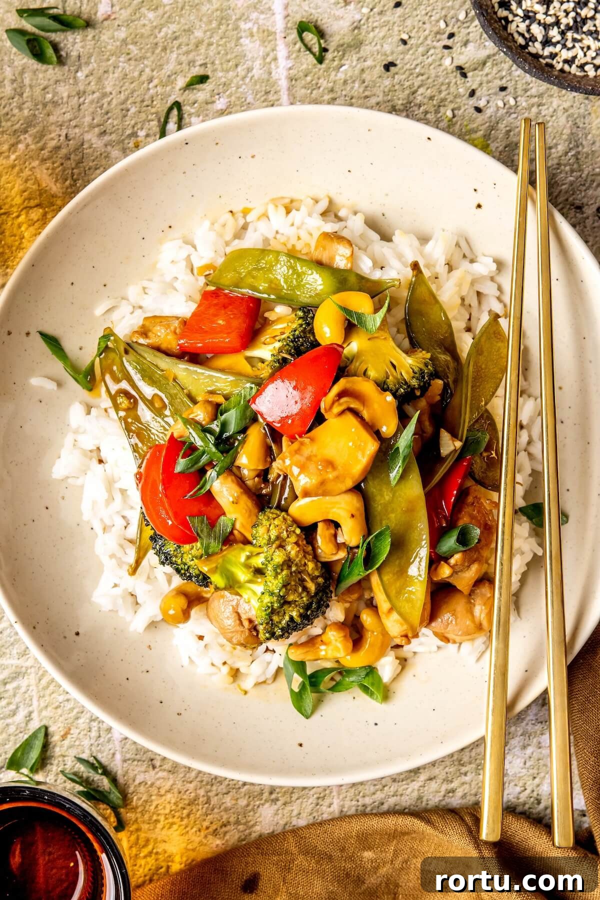 One-Skillet Cashew Chicken Stir-Fry Recipe for Weeknights 6 One Skillet Cashew Chicken - Olivia Adriance