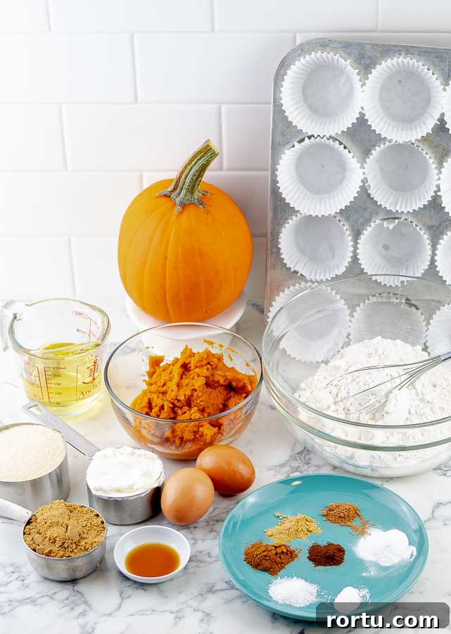 Pumpkin Muffins with Pecan Streusel Recipe 3 ingredients for Easy Pumpkin Muffins with Pecan Streusel