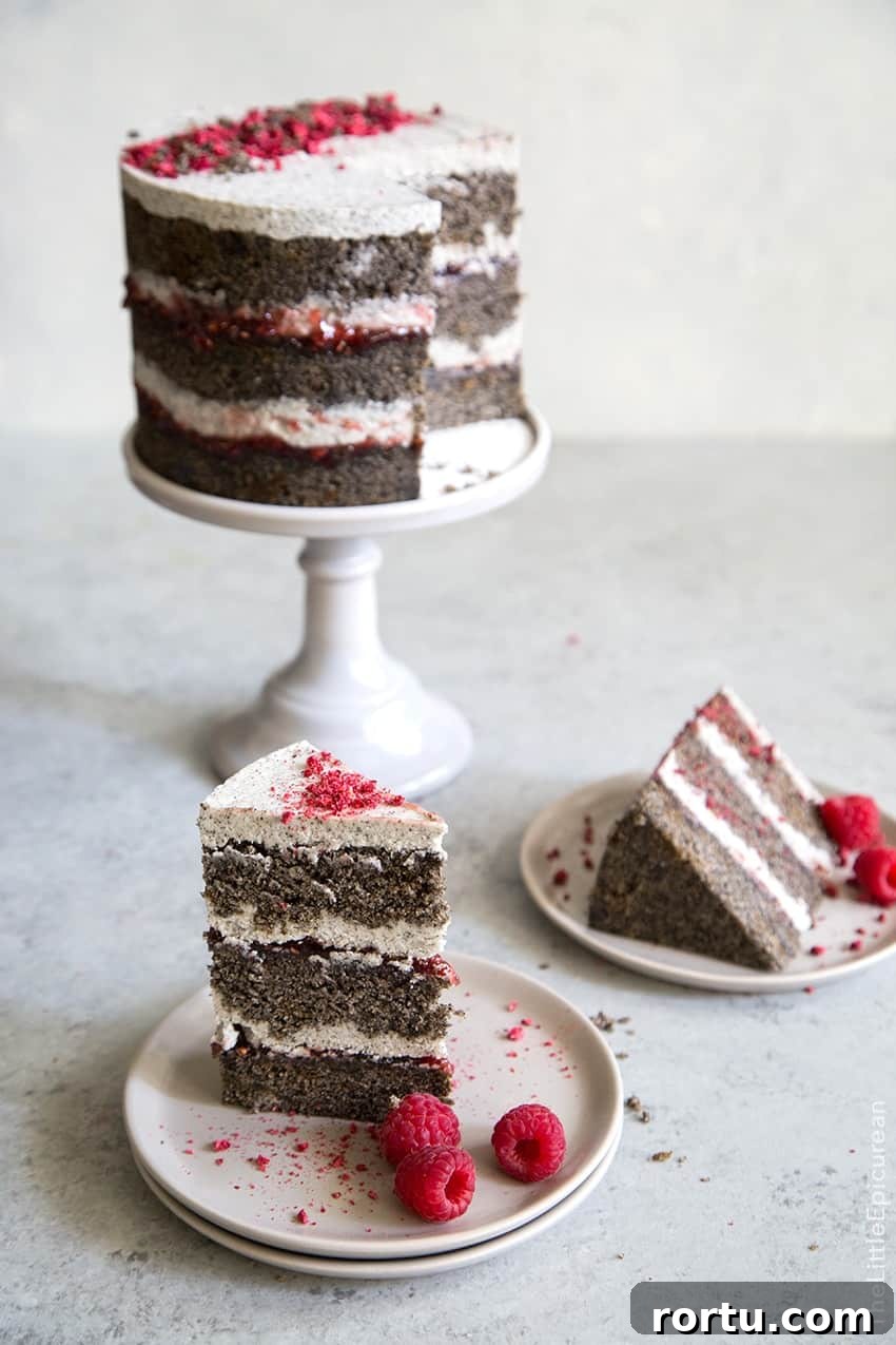 Raspberry-Black-Sesame-Cake-8