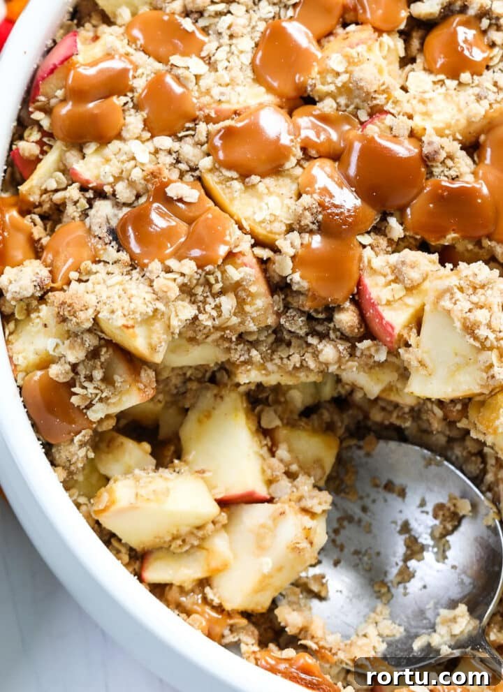 Caramel Apple Crisp