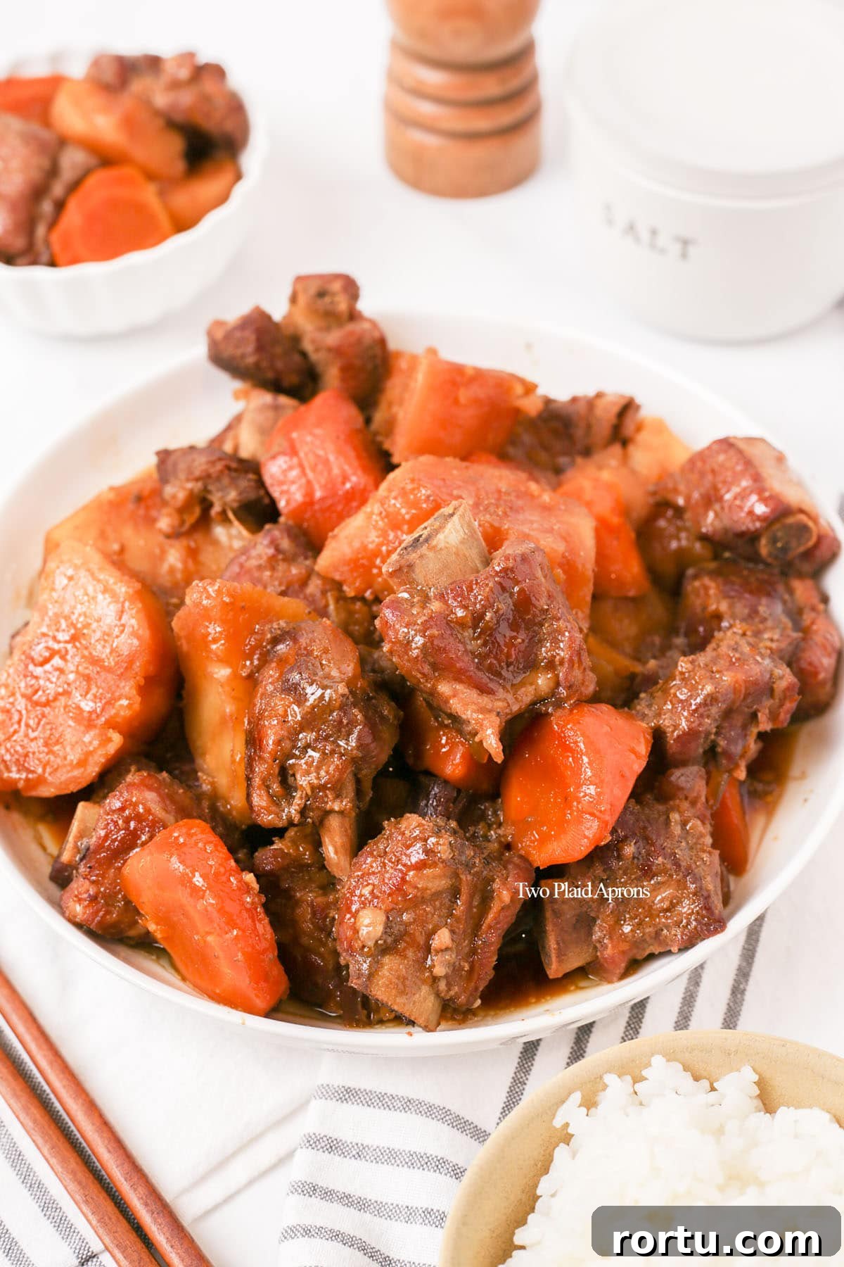 Korean Braised Pork Ribs (Dwaeji Galbijjim) Recipe 15 img 9705 14
