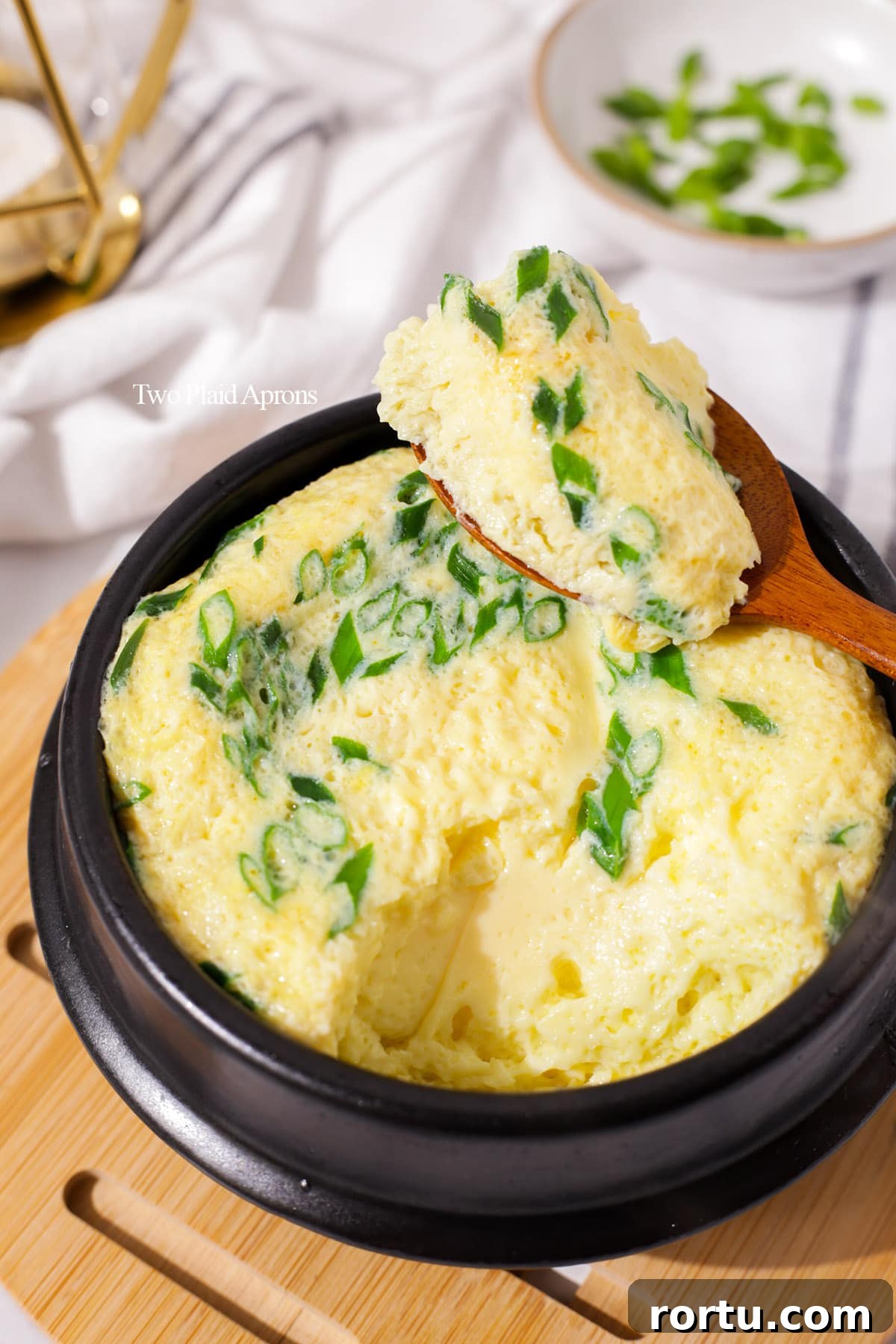 Korean Braised Pork Ribs (Dwaeji Galbijjim) Recipe 4 Showing the interior texture of Korean volcano egg.